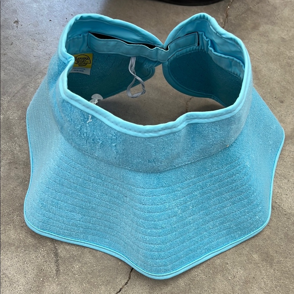 New Banana Boat Blue Sun Visor Hat